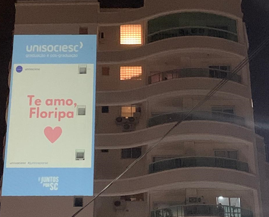 Projeção em Florianópolis no dia dois de junho