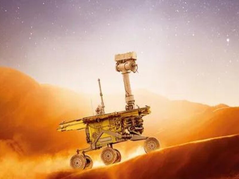 Documentário 'Boa noite Oppy' Capa do documentário 'Good Night Oppy'