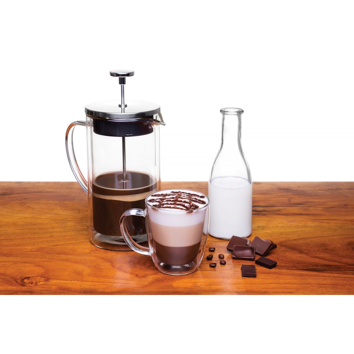 Extraia o café dos grãos por meio do método de prensa francesa O café fica com um sabor ainda mais marcante quando é extraído por meio da prensa francesa