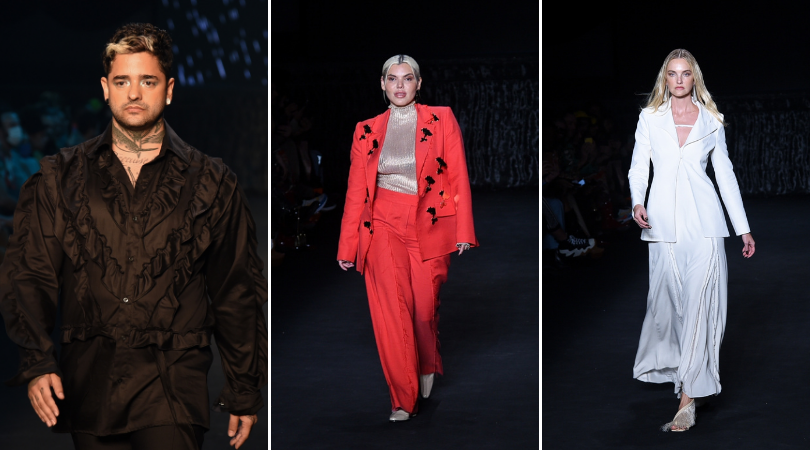 Lucas Silveira, Duda Beat e Carol Trentini desfilam no SPFW Lucas Silveira, Duda Beat e Carol Trentini