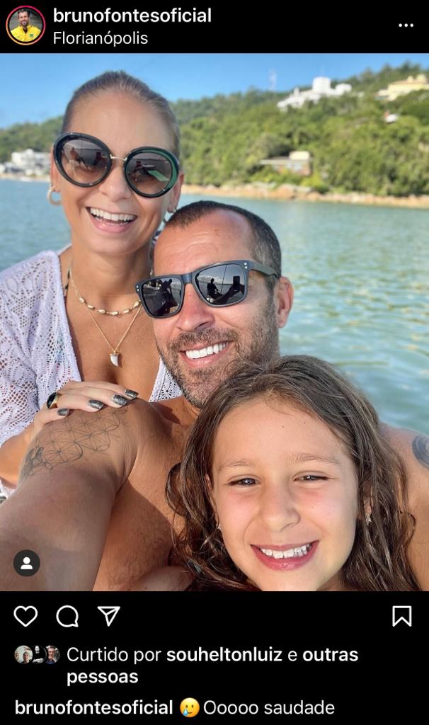 Bruno Fontes fez declaração para a família nas redes sociais Bruno Fontes fez declaração para a família nas redes sociais