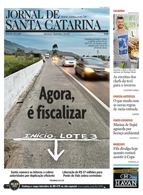 18/7/2013 - BR-470, finalmente 18/7/2013 - BR-470, finalmente