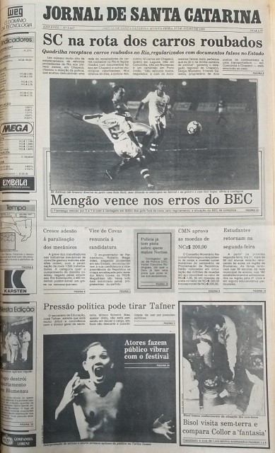 27/7/1989 - BEC x Flamengo 27/7/1989 - BEC x Flamengo