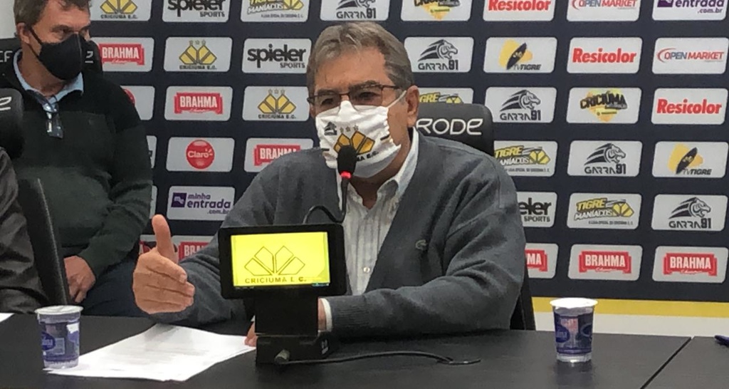 Carlos Alamini, presidente do Conselho do Criciúma Carlos Alamini, presidente do Conselho do Criciúma