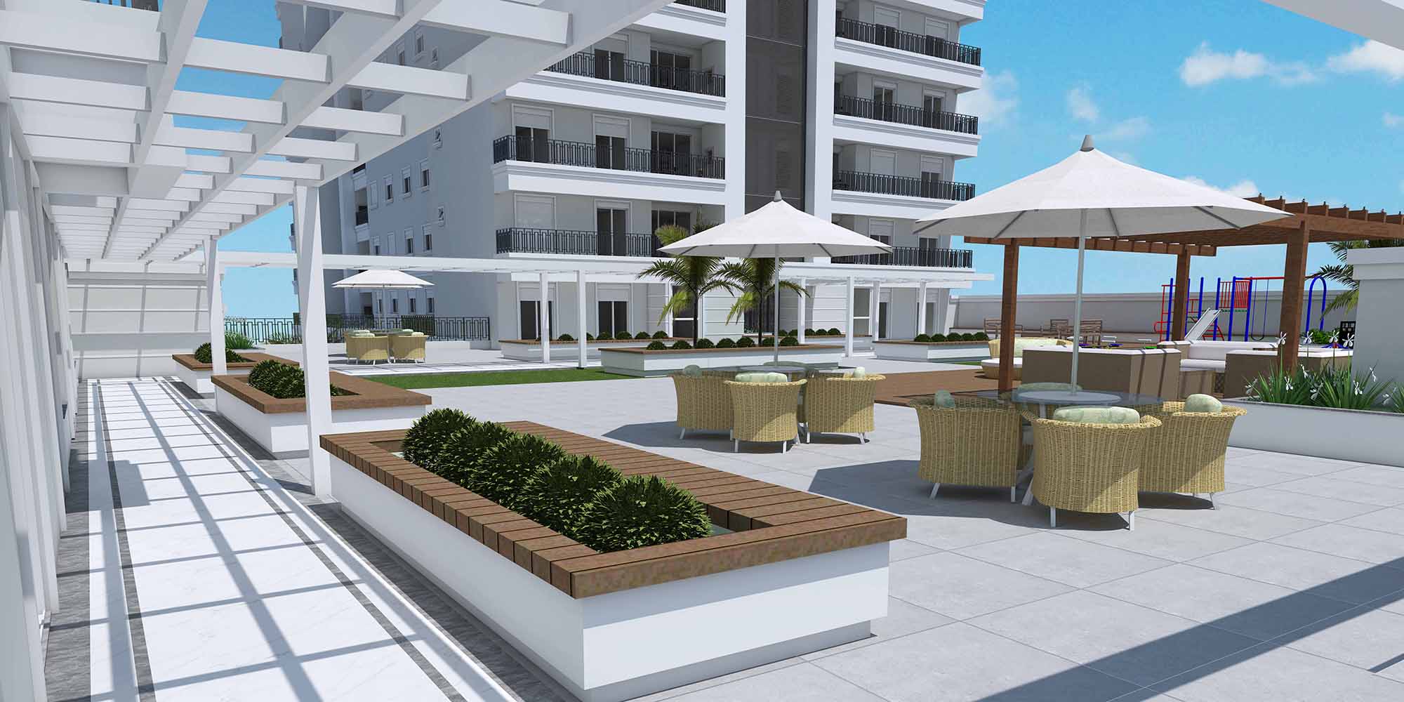 Infraestrutura de lazer do imóvel também é fundamental para promover mais qualidade de vida. Cetil Park Residence