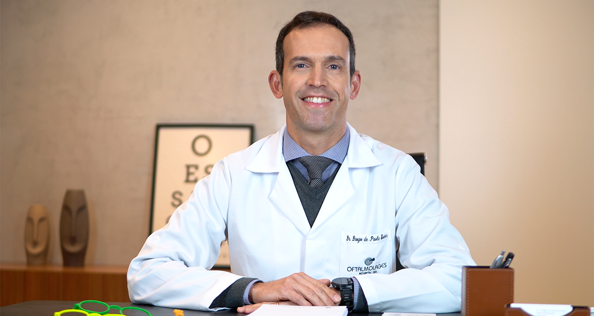 Doutor Diogo de Paula Soares também faz parte do time da Oftalmolages