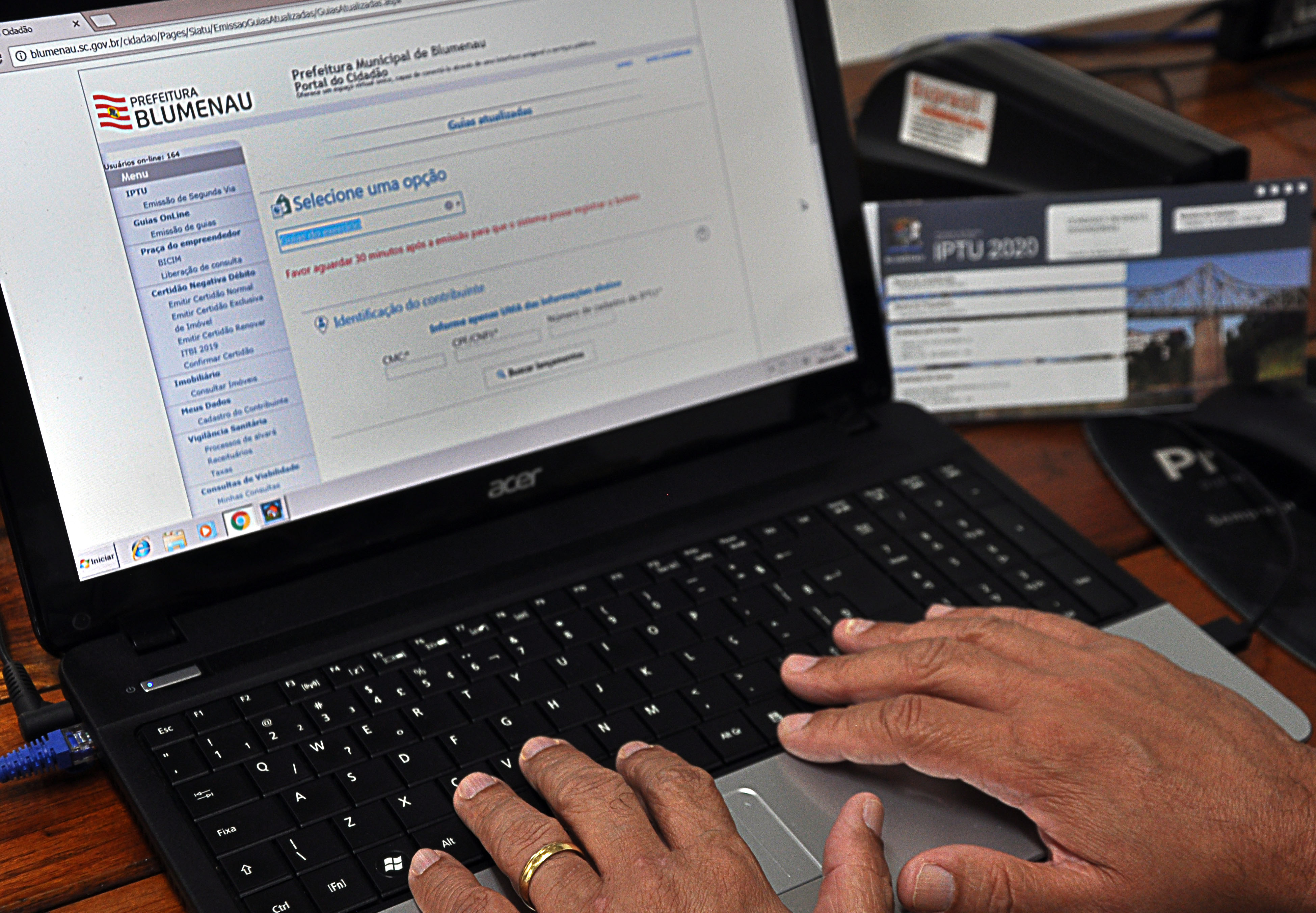 Atendimento é feito no setor três do Parque Vila Germânica