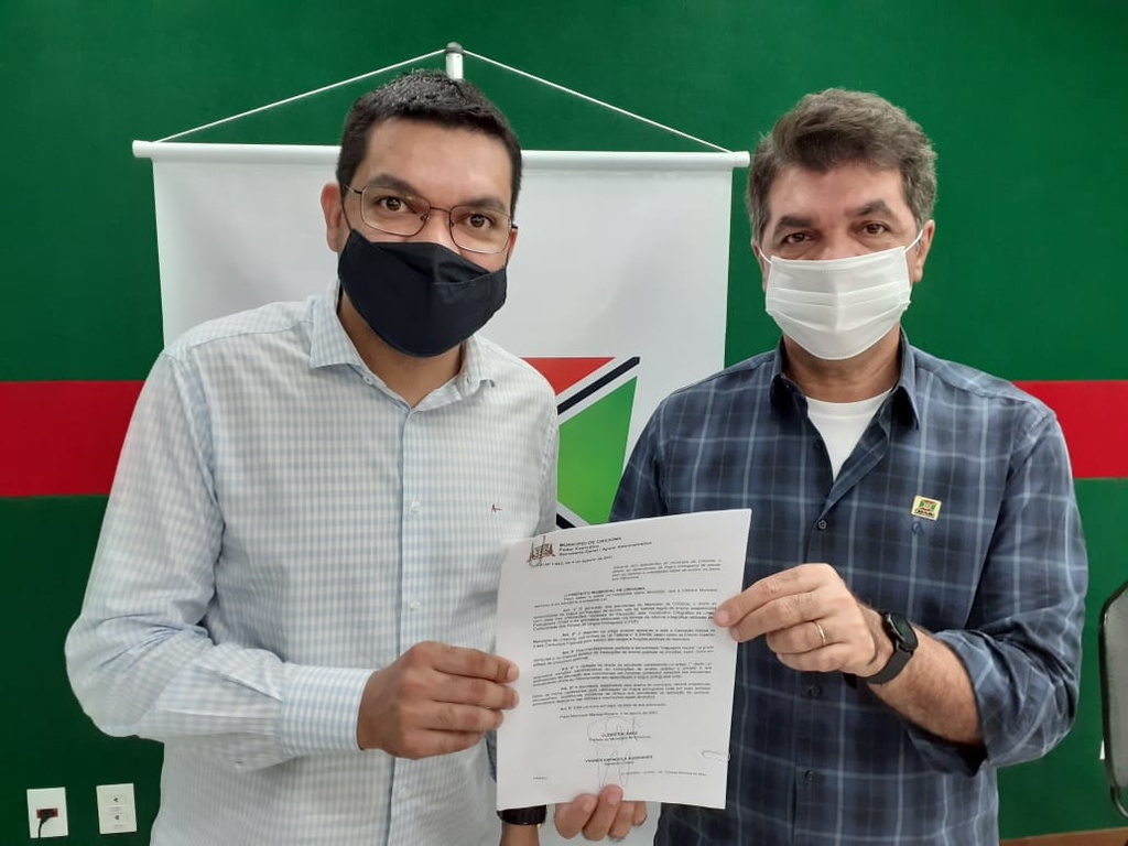 Vereador Obadias com o prefeito Salvaro Vereador Obadias com o prefeito Salvaro