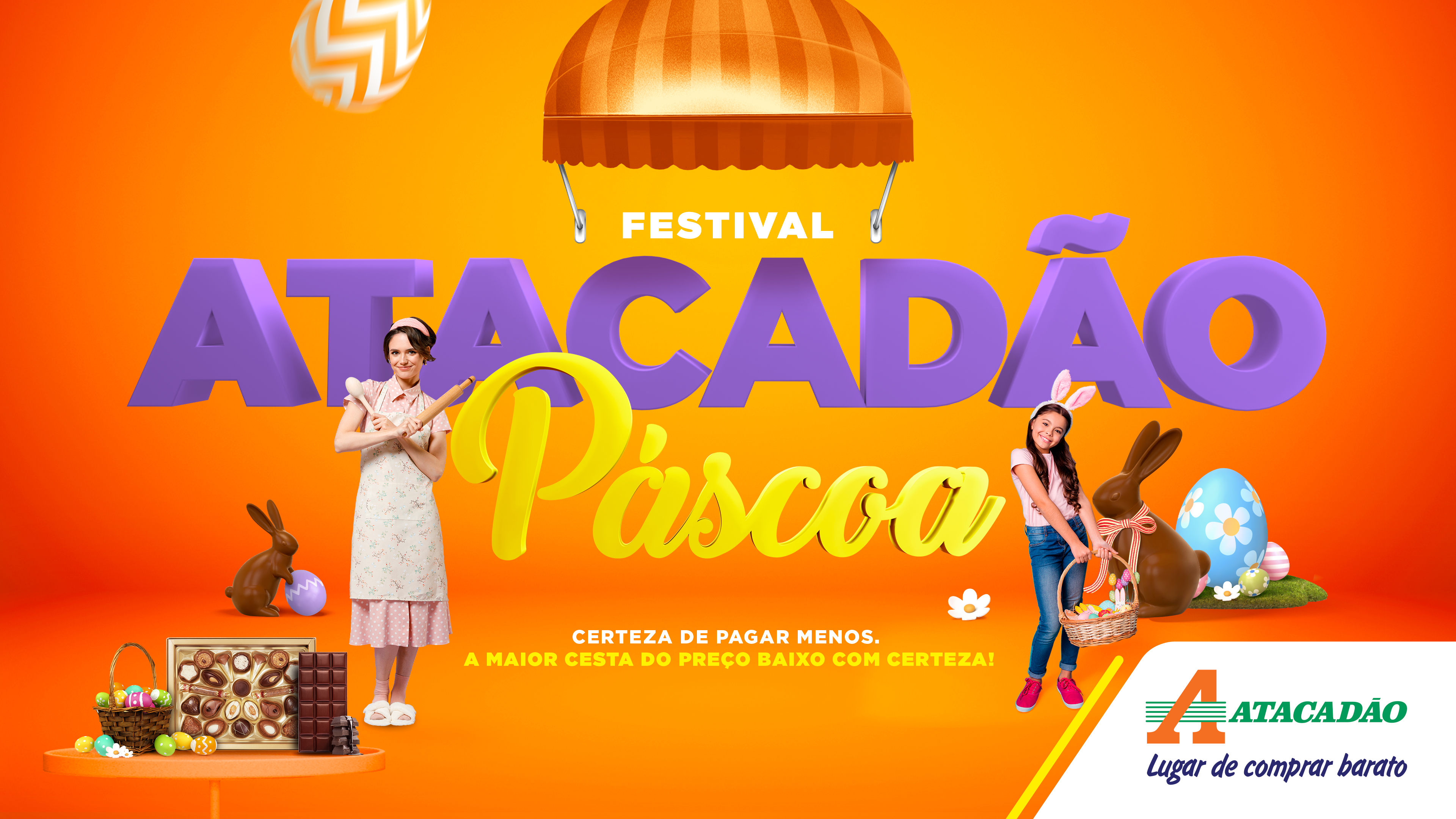Atacadão oferece preços e condições especiais para a Páscoa. Festival de Páscoa - Atacadão