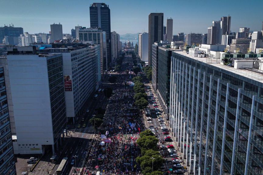 Manifestação no Rio de Janeiro Manifestação no Rio de Janeiro