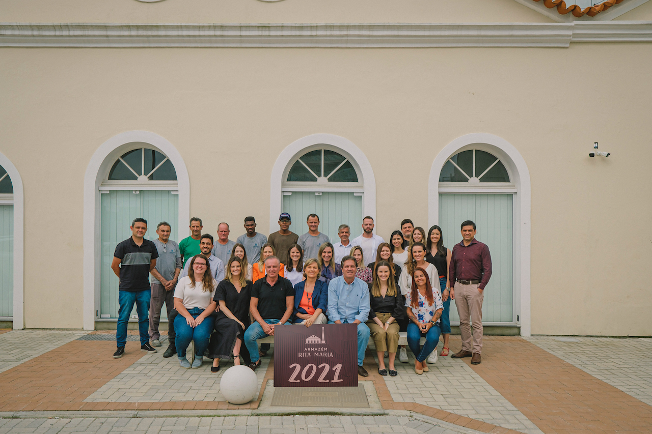 Equipe que trabalhou na transformação do espaço histórico de Florianópolis