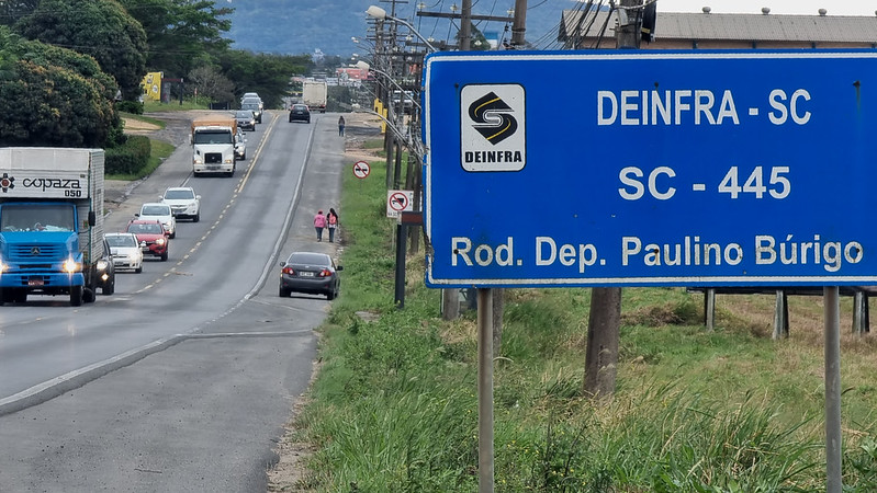Rodovia Paulino Búrigo, em Içara, será duplicada Rodovia Paulino Búrigo, em Içara, será duplicada