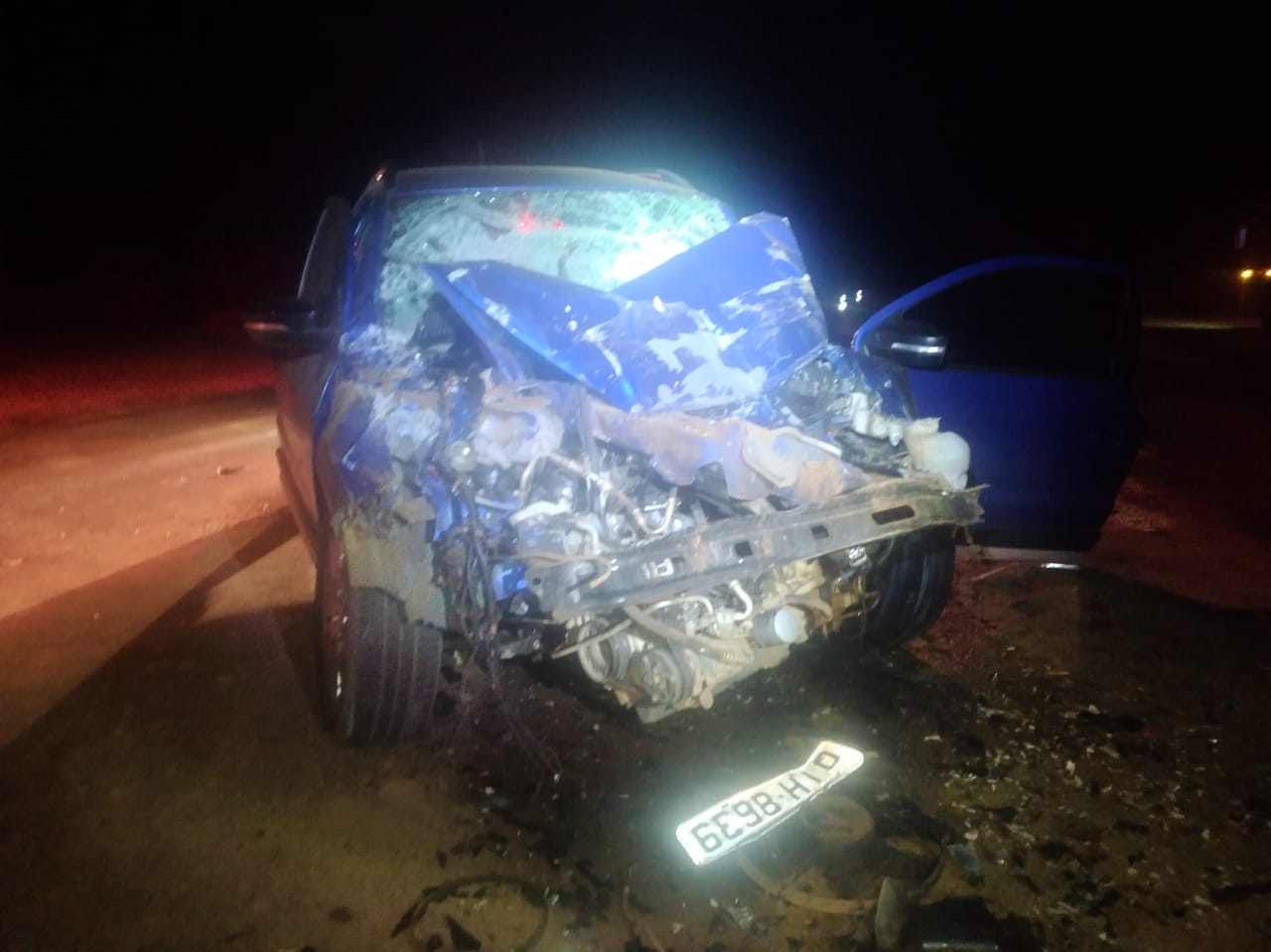 Motorista da Saveiro morreu após colidir contra um ônibus na BR-282 Dez pessoas morrem em acidentes nas rodovias de SC durante o fim de semana