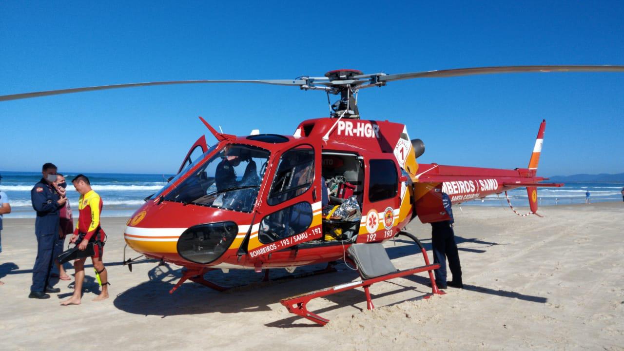 Helicóptero Arcanjo 01 foi utilizado na operação de resgate Helicóptero Arcanjo 01 foi utilizado na operação de resgate