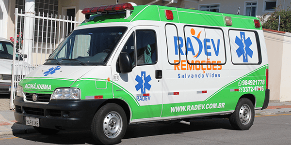 Veículo de remoções da RADEV