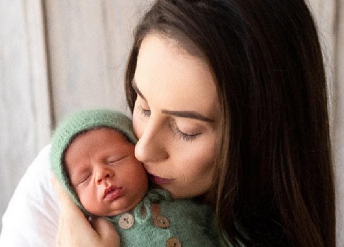 Rafaela Tres, e o filho, Pedro