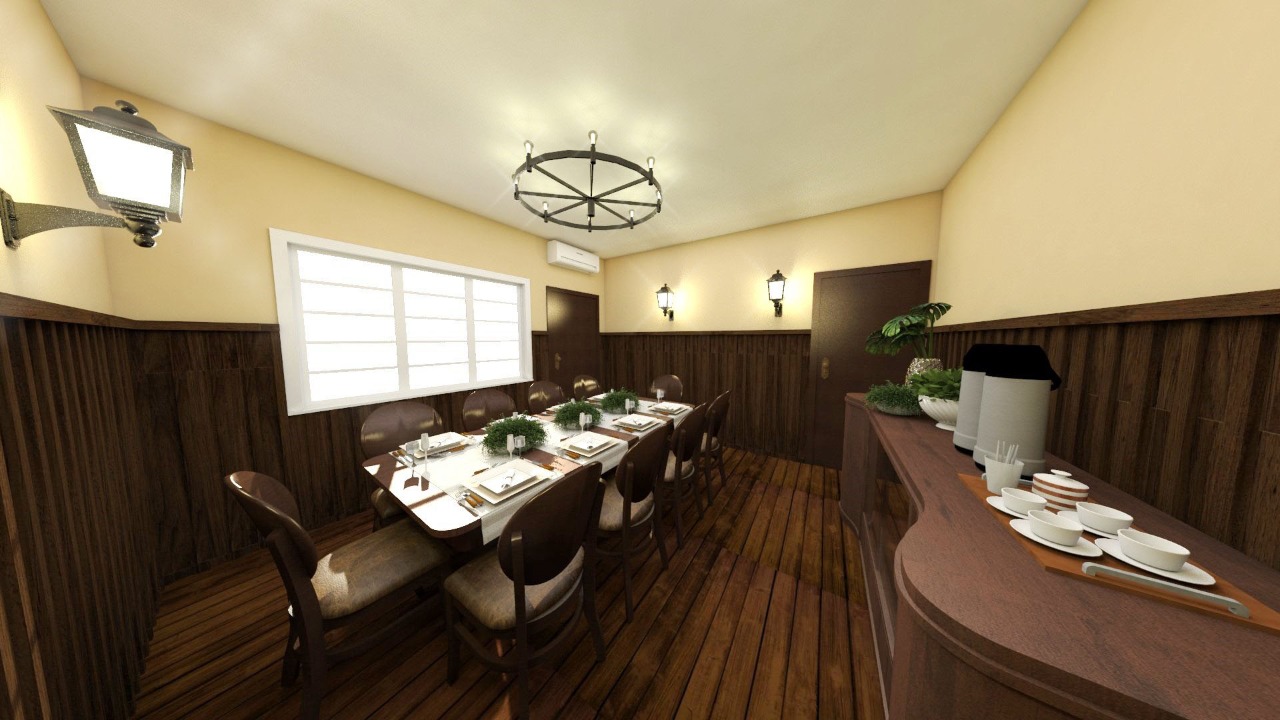 Projeto prevê uma sala reservada para reuniões e jantares exclusivos