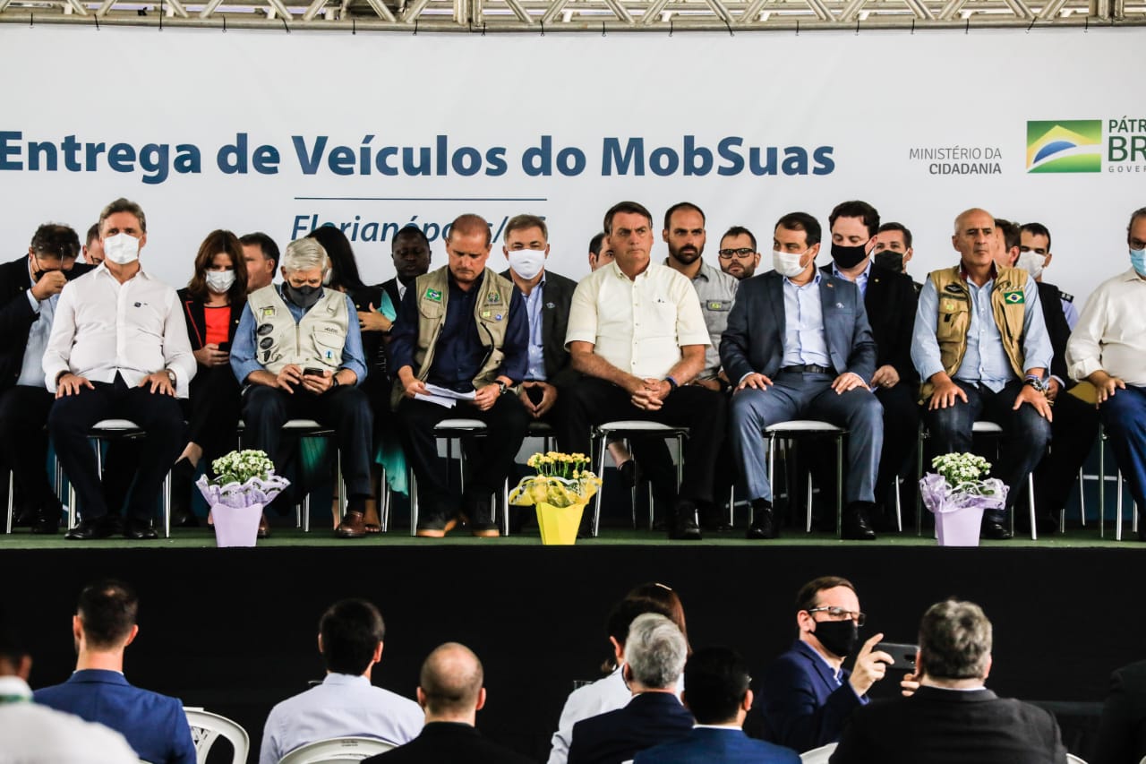 Evento com Bolsonaro reúne ministros e lideranças políticas de Santa Catarina nesta quinta (4), em Florianópolis Bolsonaro em Florianópolis