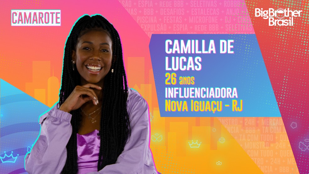 Camilla se descreve nas redes sociais como a “blogueirinha real” Camilla BBB 21