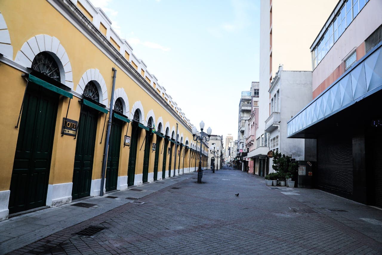 Centro de Florianópolis vazio Centro de Florianópolis vazio
