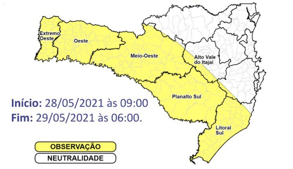 Nas regiões em alerta os volumes de chuva podem chegar aos 75 mm Nas regiões em alerta os volumes de chuva podem chegar aos 75 mm