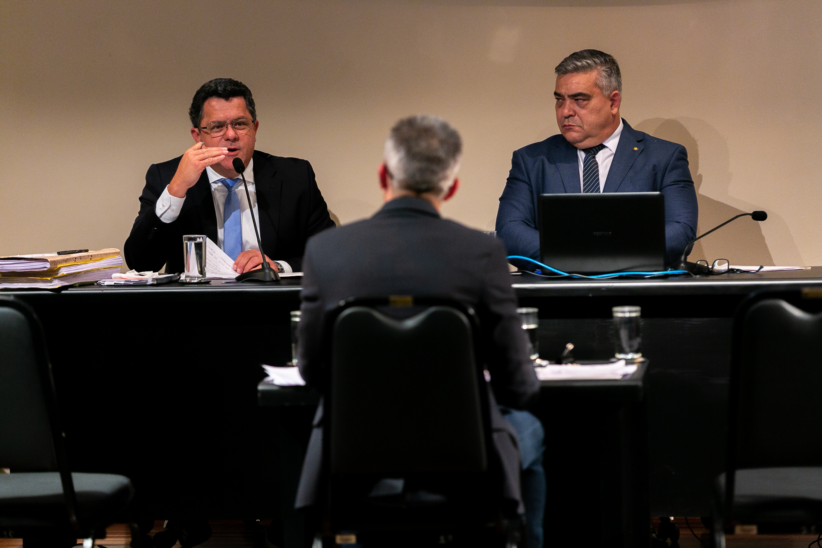 O ex-secretário da Casa Civil Douglas Borba em depoimento à CPI dos respiradores Douglas Borba na CPI dos respiradores