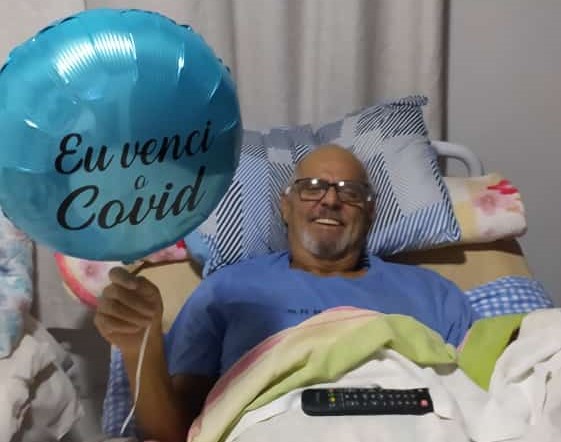 Ivan Nei Correia Graminho, 66 anos, passou 149 dias internado por causa da Covid-19 Ivan Nei Correia Graminho, 66 anos, passou 149 dias internado por causa da Covid-19