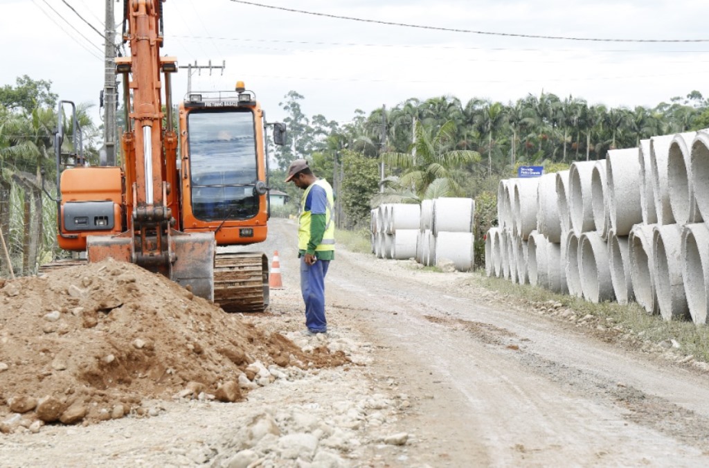Obras já começaram na Estrada Timbé Obras já começaram na Estrada Timbé