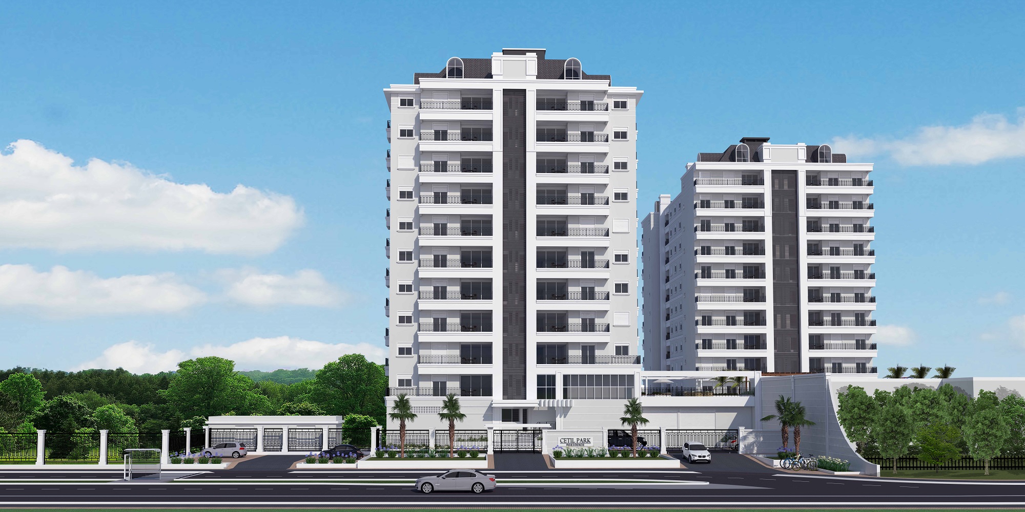 Localizado na Itoupava Central, Cetil Park Residence é um condomínio de alto padrão que alia conforto e funcionalidade. Fachada Cetil Park Residence