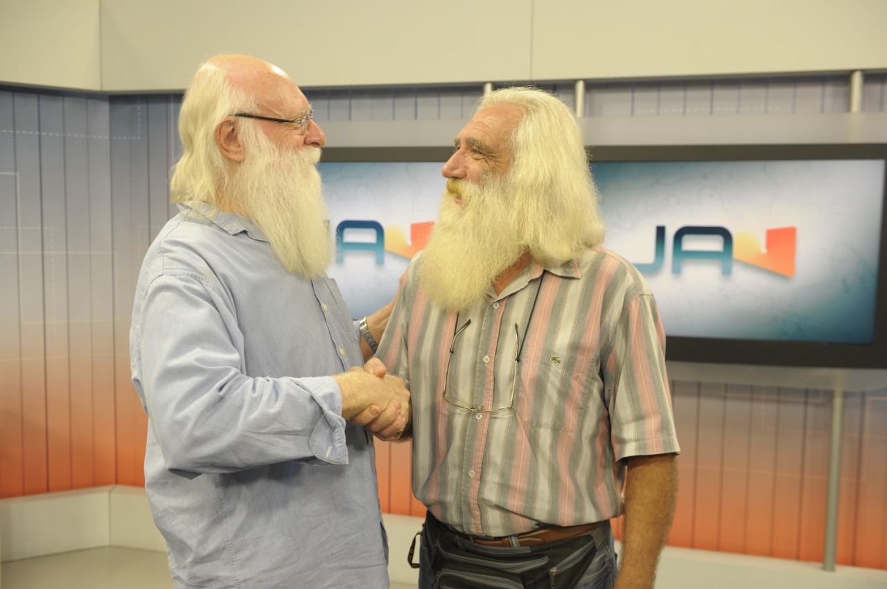 Reynaldo Pfau e Oto Müller Alexandre, interpretes de Darwin e Fritz no documentário Reynaldo Pfau e Oto Müller Alexandre, interpretes de Darwin e Fritz no documentário