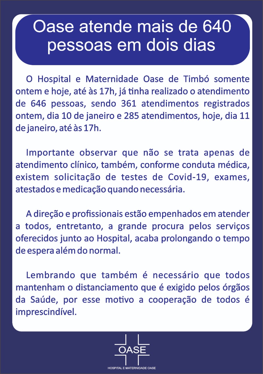 Nota emitida após vídeo de pacientes aguardando deitados na porta da unidade Nota emitida após vídeo de pacientes aguardando deitados na porta da unidade