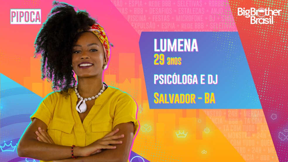 Lumena é formada em psicologia Lumena BBB 21