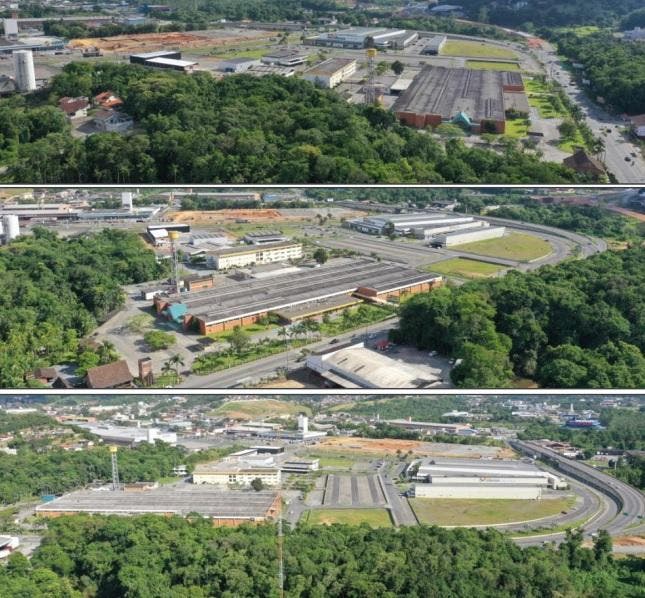 Vista áerea do local onde o empreendimento será instalado