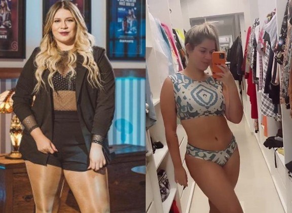 Marília Mendonça tem chamado atenção nas redes sociais por suas mudanças físicas Marília Mendonça tem chamado atenção nas redes sociais por suas mudanças físicas
