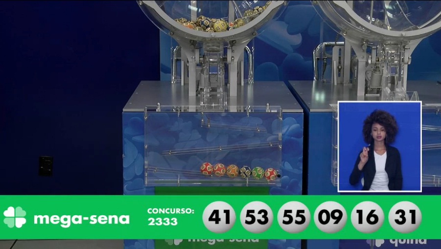 Ordem em que as dezenas foram sorteadas neste sábado mega-sena-sorteio-concurso-2333