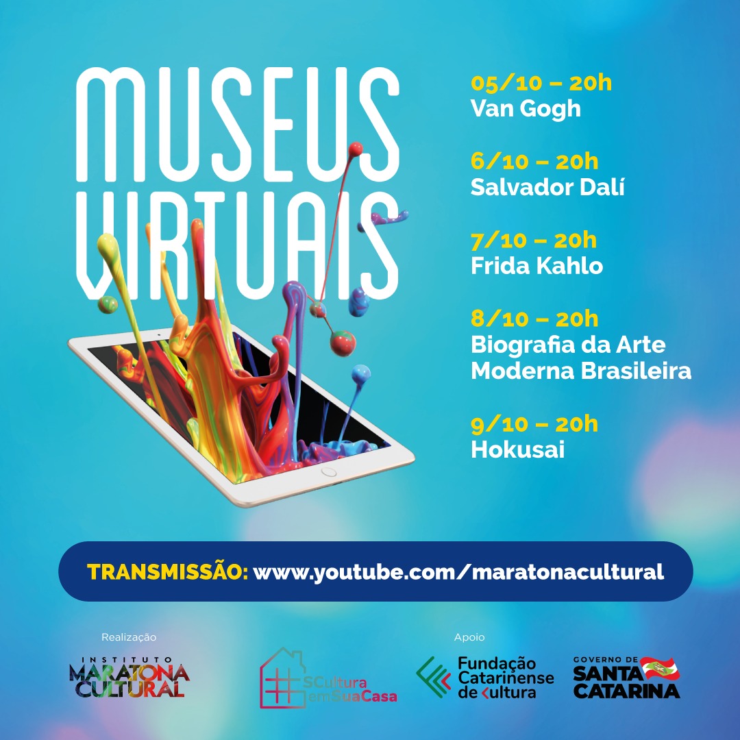 Cada sessão é um tour virtual conduzido pelo arte-educador Claudio Toscan Cada sessão é um tour virtual conduzido pelo arte-educador Claudio Toscan