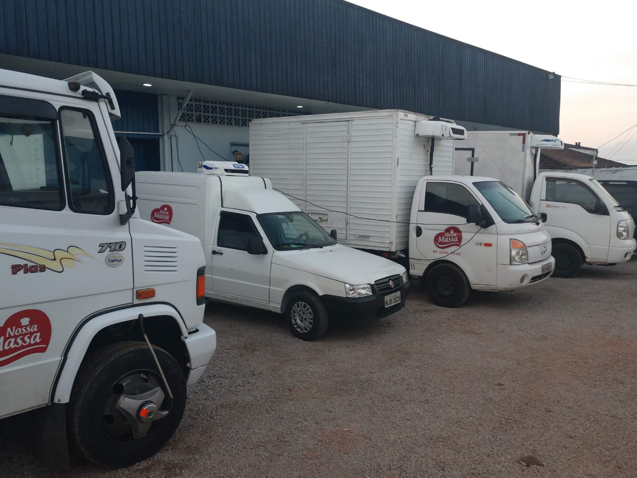 A empresa Nossa Massa tem sede em São José (SC) nossa massa