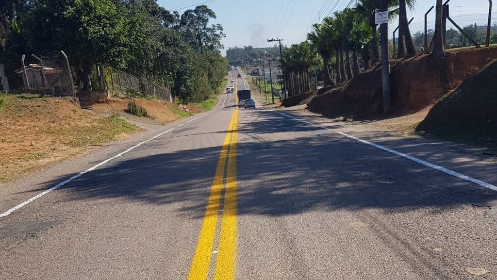 Em 2020, rodovia ganhou reforço na sinalização Em 2020, rodovia ganhou reforço na sinalização