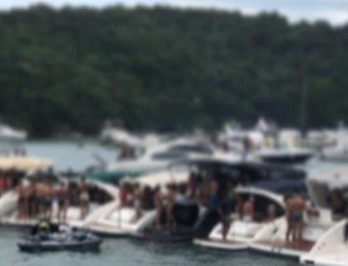 Imagens foram capturadas por integrantes de outras lanchas que estavam ao redor Imagens foram capturadas por integrantes de outras lanchas que estavam ao redor