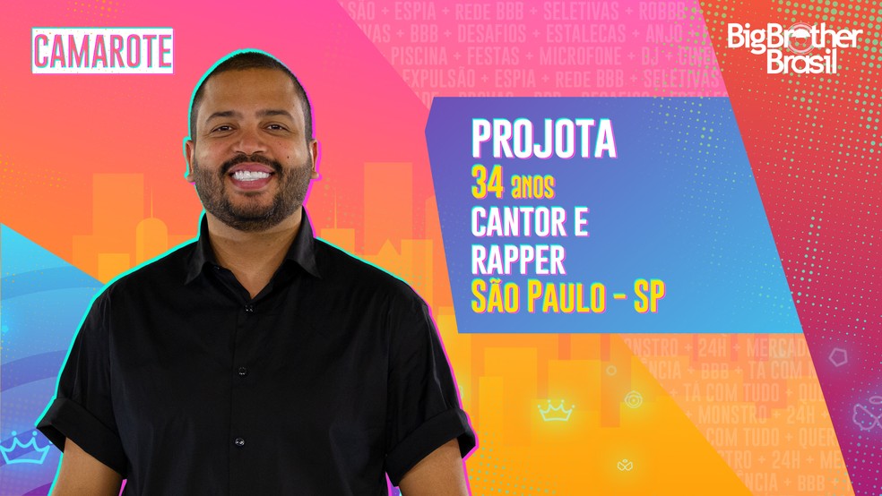 José Tiago Sabino Pereira é o nome de registro do cantor Projota Projota BBB 21