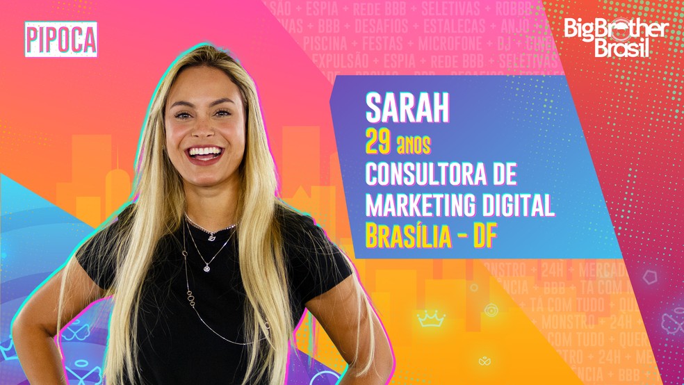 Sarah já avisou que entrou para ganhar Sarah BBB 21