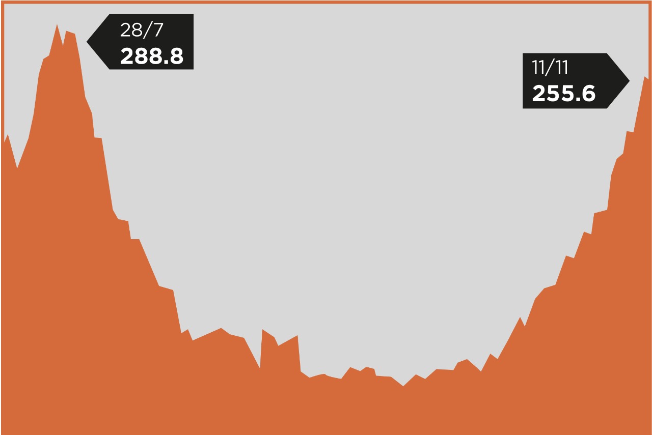 Picos da Covid-19 em Blumenau