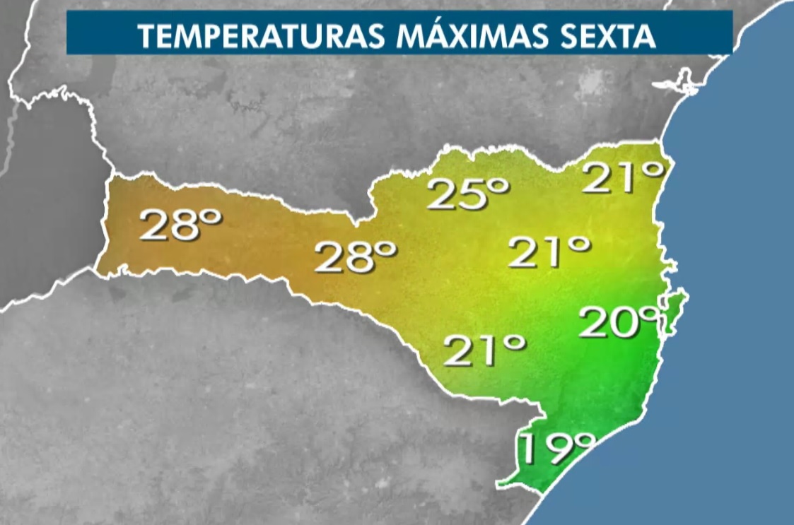 Temperaturas da tarde de hoje Temperaturas da tarde de hoje