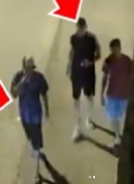 Câmeras registraram o trio após o crime com a roupas da vítima Câmeras registraram o trio após o crime com a roupas da vítima